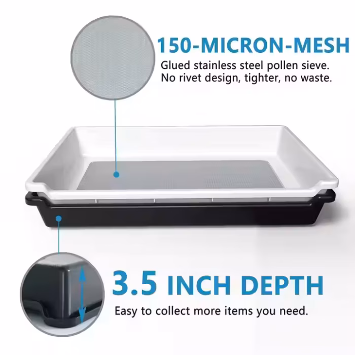 Pollen Power: The Ultimate Herb Sifter with 150 Micron Screen – Including Scissors, Brush  Magnifying Glass! - Image 3