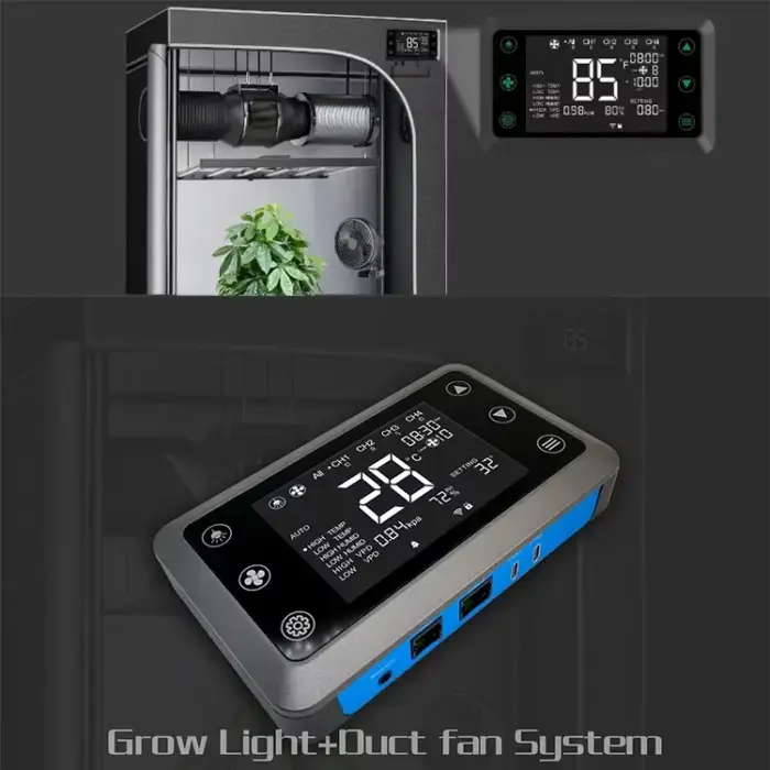 WHGROW 120*120cm Binnentuin Grow Kit – Compleet met LED-Verlichting, Ventilator en Slimme Besturing - Afbeelding 5