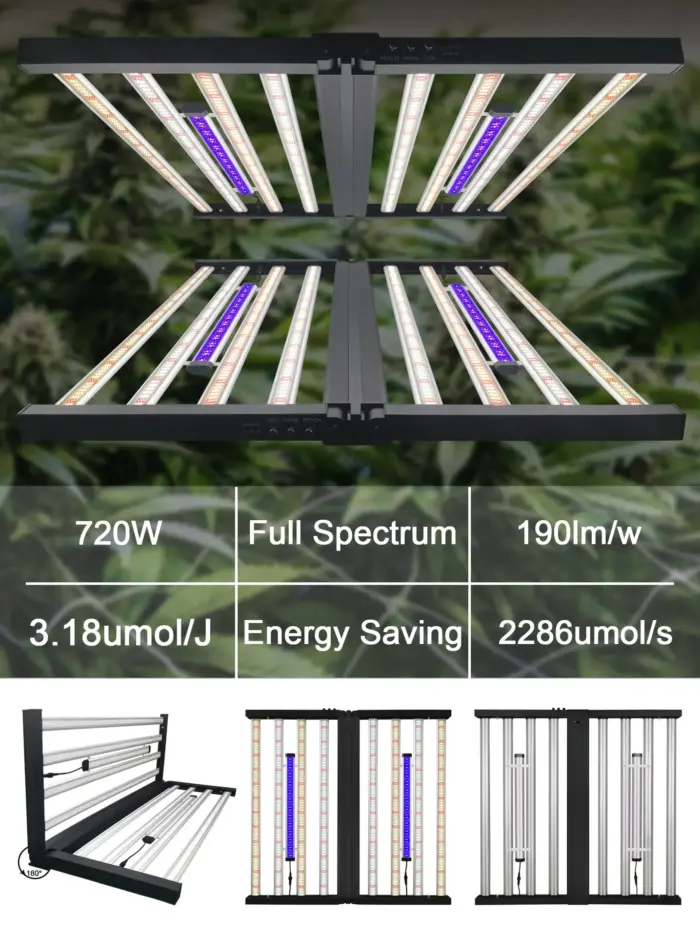 WHGROW WHG720 LED Kweeklamp - Afbeelding 2